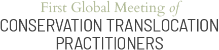 Primer Encuentro Mundial de Profesionales de la Translocación para Conservación Logo